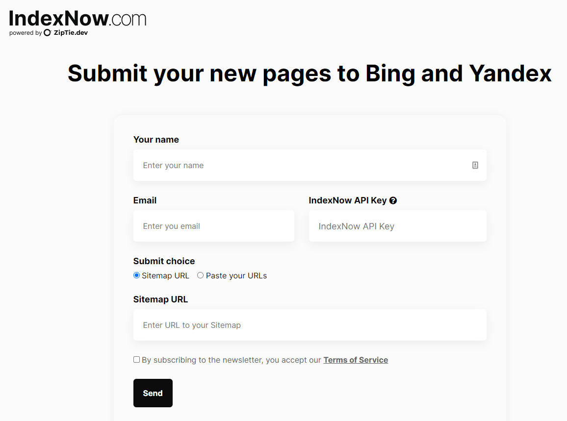 index now wordpress